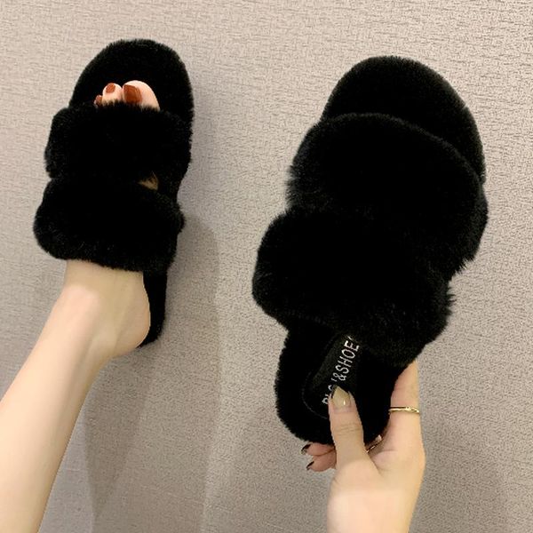 slippers women's 2021 winter soft and fluffy plush home shoes indoor warmth leak-toe flat comfortable casual, Black
slippers women's 2021 winter soft and fluffy plush home shoes indoor warmth leak-toe flat comfortable casual, Black