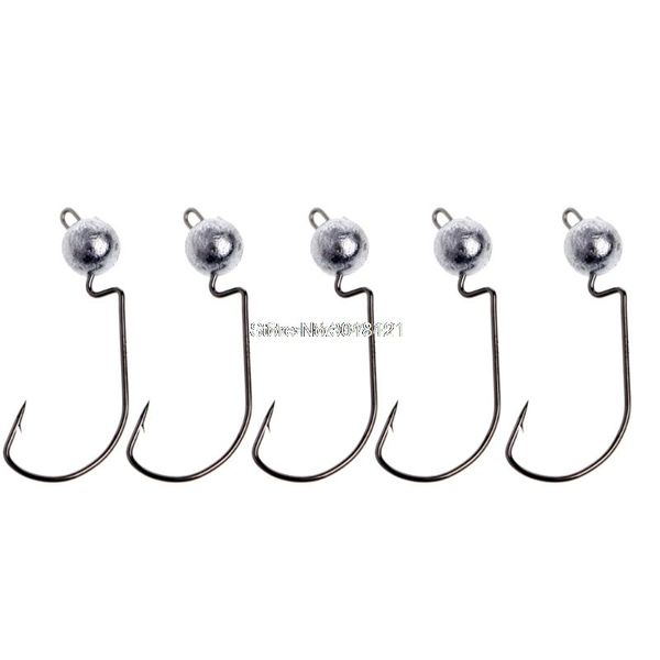 5pcs/pack fishhooks hooks crank jig lead head steel barbed fishing tackle accessories
5pcs/pack fishhooks hooks crank jig lead head steel barbed fishing tackle accessories
