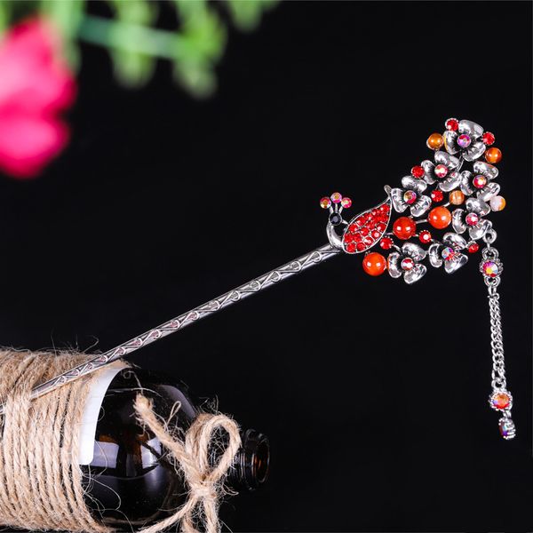 factory wholesale antique creative stone bridal dish hairpin peacock step shaking hanfu headdress hea/rtsch/rome
factory wholesale antique creative stone bridal dish hairpin peacock step shaking hanfu headdress hea/rtsch/rome
