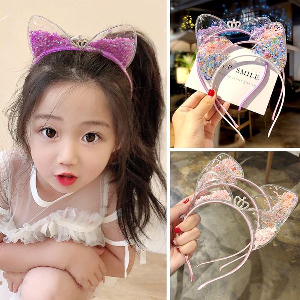 girls cute shining sequin cat ears hair accessories hairbands sweet ornament headband gift lovely kids fashion headwear, Slivery;white
girls cute shining sequin cat ears hair accessories hairbands sweet ornament headband gift lovely kids fashion headwear, Slivery;white