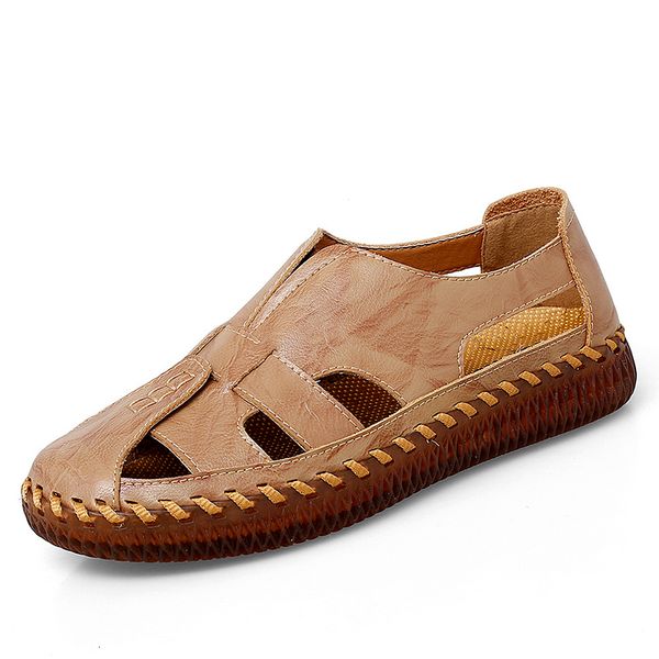 sandals men summer genuine leather outdoor comfy beach shoes casual flat breathable men's shoes1 jw0e, Black
sandals men summer genuine leather outdoor comfy beach shoes casual flat breathable men's shoes1 jw0e, Black