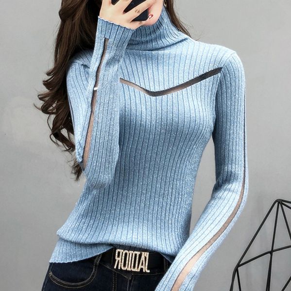women's sweaters #3801 turtleneck thin knitted split joint mesh hollow out knitwear pullover women elastic ladies spring mi0p, White;black
women's sweaters #3801 turtleneck thin knitted split joint mesh hollow out knitwear pullover women elastic ladies spring mi0p, White;black