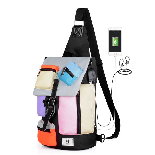 multi-pocket chest bag for men women single shoulder backpacks fashion messenger crossbody bags usb
multi-pocket chest bag for men women single shoulder backpacks fashion messenger crossbody bags usb