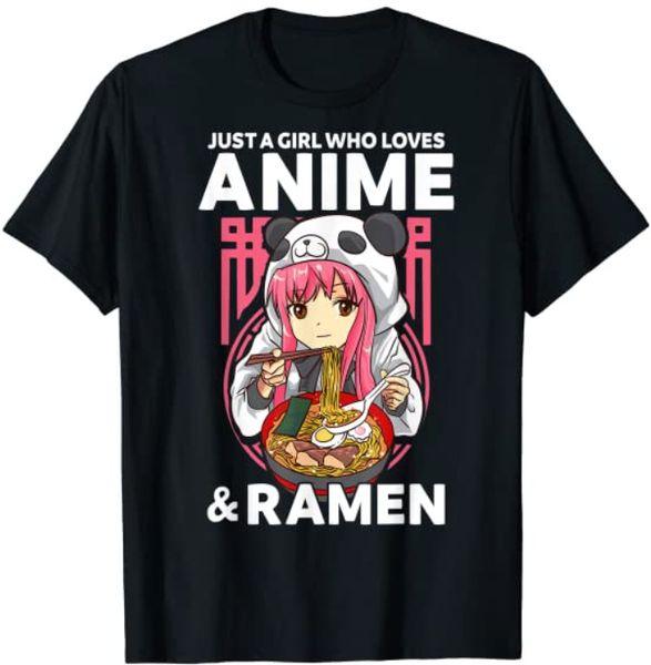 just a girl who loves anime and ramen bowl panda teen girls t-shirt anime lovers, White;black
just a girl who loves anime and ramen bowl panda teen girls t-shirt anime lovers, White;black