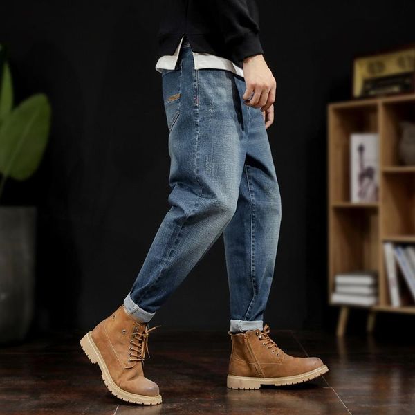 men's jeans men classic plus size jean homme pantalones hombre mannen soft black biker masculino loose denim overalls mens pants, Blue 
men's jeans men classic plus size jean homme pantalones hombre mannen soft black biker masculino loose denim overalls mens pants, Blue