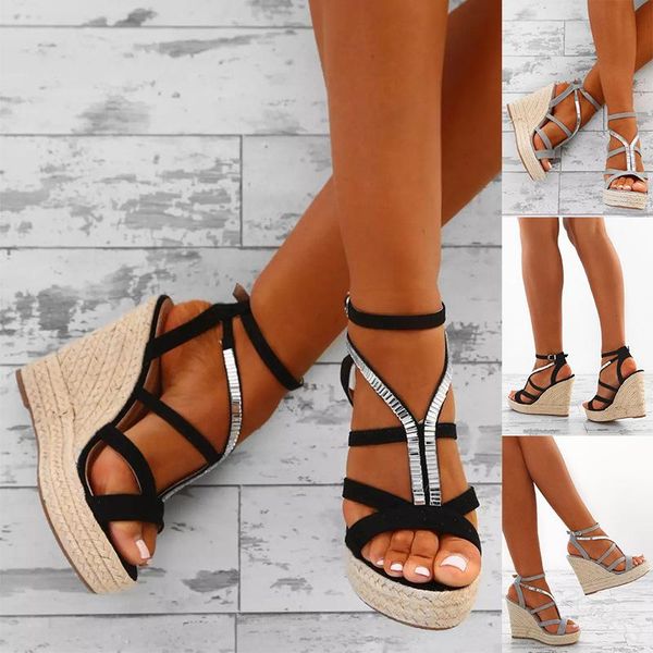 sandals brand summer women roman shoes woman platform casual open toe wedges lady, Black
sandals brand summer women roman shoes woman platform casual open toe wedges lady, Black