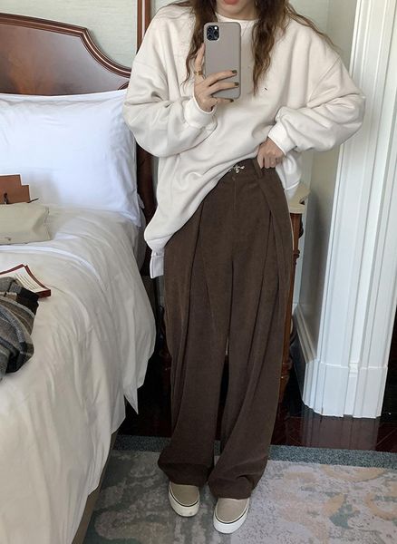 women's pants & capris fall explosive fashion gothic korean style woman full length pockets straight solid color buttons, Black;white
women's pants & capris fall explosive fashion gothic korean style woman full length pockets straight solid color buttons, Black;white