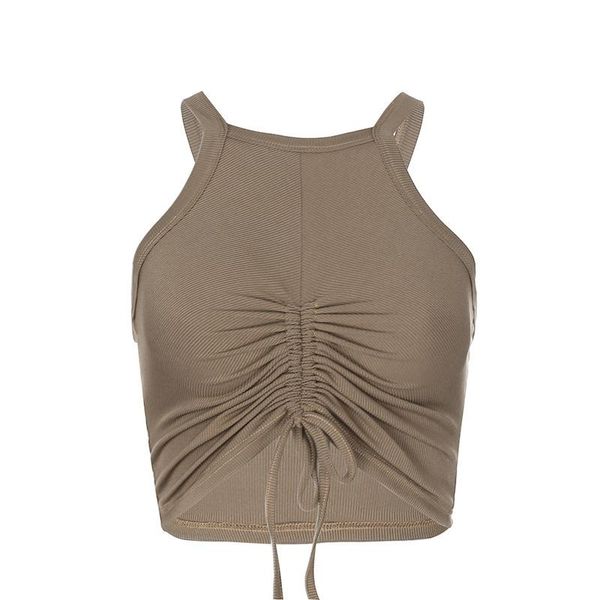 women's tanks & camis summer pleated solid color slim short halterneck camisole women, White
women's tanks & camis summer pleated solid color slim short halterneck camisole women, White