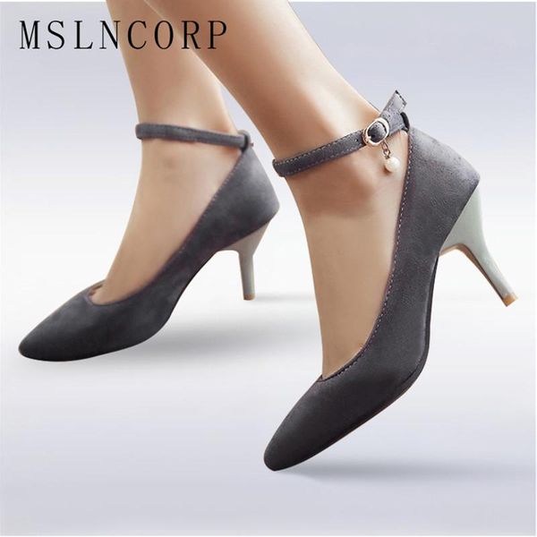 dress shoes plus size 34-48 fashion women pump faux suede ankle buckle slip on high heels femme pointed toe wedding party pumps, Black
dress shoes plus size 34-48 fashion women pump faux suede ankle buckle slip on high heels femme pointed toe wedding party pumps, Black