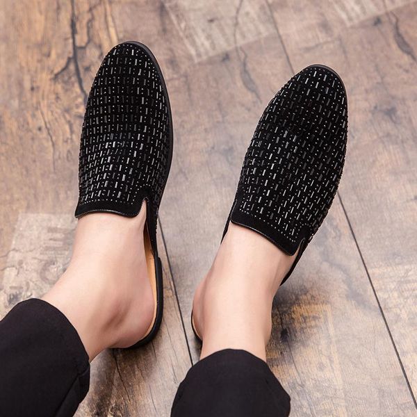 slippers men sandals 2021 summer half shoes pu leather beach causal lazy slip-on slides flip flops moccasins, Black
slippers men sandals 2021 summer half shoes pu leather beach causal lazy slip-on slides flip flops moccasins, Black