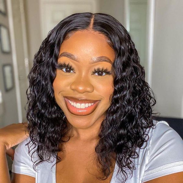 lace wigs curly bob front human hair with baby water wave 13x6 short jerry remy, Black;brown
lace wigs curly bob front human hair with baby water wave 13x6 short jerry remy, Black;brown