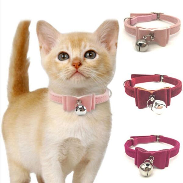 cat collars & leads safety elastic bowtie with bell small dog collar safe soft velvet pet products supplies 6 colors
cat collars & leads safety elastic bowtie with bell small dog collar safe soft velvet pet products supplies 6 colors