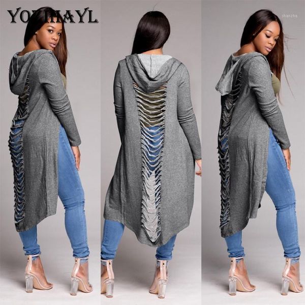 women's trench coats women ripped detail hole long sleeve hooded coat open stitch loose female streetwear ladies cardigan outwear plus, Tan;black
women's trench coats women ripped detail hole long sleeve hooded coat open stitch loose female streetwear ladies cardigan outwear plus, Tan;black