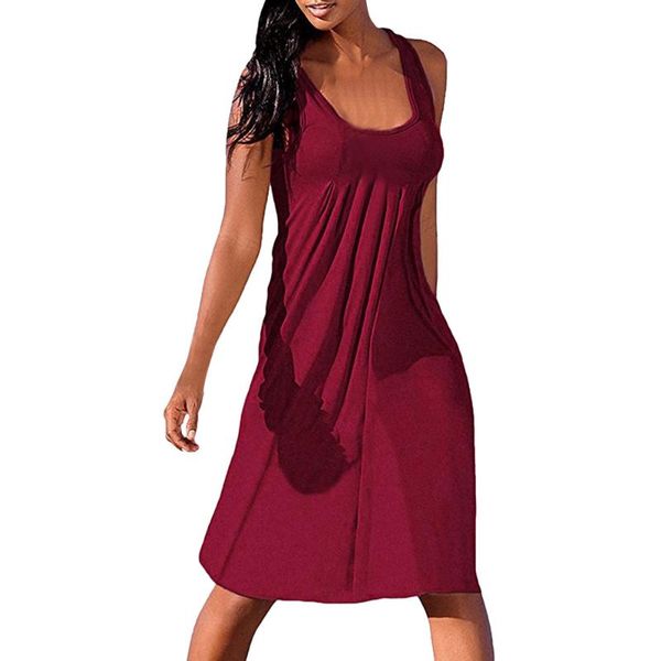 casual dresses women summer solid sleeveless plain pleated dress loose 2021 fashion style vestido de mujer, Black;gray
casual dresses women summer solid sleeveless plain pleated dress loose 2021 fashion style vestido de mujer, Black;gray