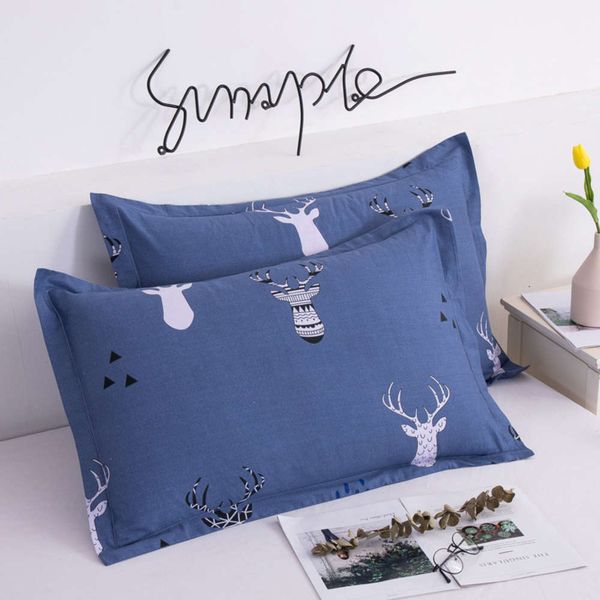 a pair of cotton pillow case for single student household
a pair of cotton pillow case for single student household