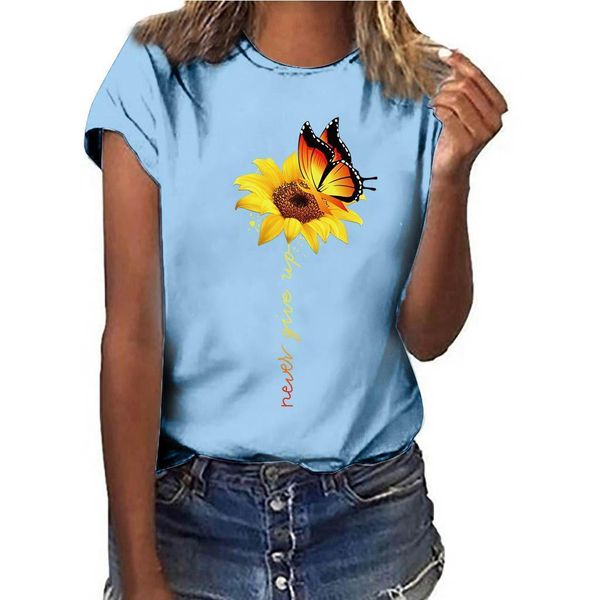 plus size butterfly v neck womens t shirts sunflower printing polyester short sleeve o tshirts casual summer letter print, White
plus size butterfly v neck womens t shirts sunflower printing polyester short sleeve o tshirts casual summer letter print, White