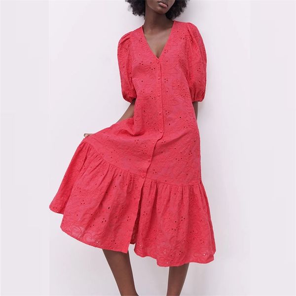 women summer elegant za solid dress short sleeve v-neck hollow out embroidery female casual party shirt dresses vestidos 210513, Black;gray
women summer elegant za solid dress short sleeve v-neck hollow out embroidery female casual party shirt dresses vestidos 210513, Black;gray