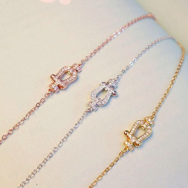 f family bracelet 925 sterling silver mini small horseshoe clasp jewelry plated 18k rose gold platinum, Golden;silver
f family bracelet 925 sterling silver mini small horseshoe clasp jewelry plated 18k rose gold platinum, Golden;silver