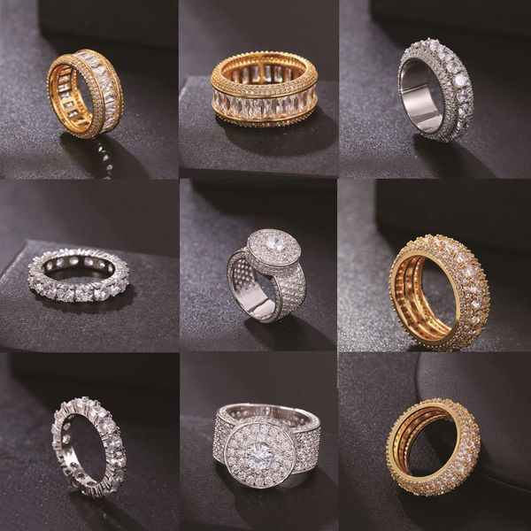 cluster rings hip hop rock rap iced cz band party men's woman ring charm gold color silver cubic zircon fashion jewelry out, Golden;silver
cluster rings hip hop rock rap iced cz band party men's woman ring charm gold color silver cubic zircon fashion jewelry out, Golden;silver