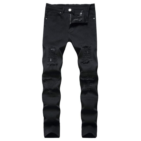 men's jeans 2021 slim fit zipper pleated trousers ripped pants painted patch beggar pant jumbo size clothing black, Blue
men's jeans 2021 slim fit zipper pleated trousers ripped pants painted patch beggar pant jumbo size clothing black, Blue