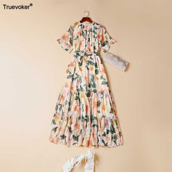 truevoker summer runway ankle long beach resort dress lady short sleeve flower print high street maxi women party vestidos 210602, Black;gray
truevoker summer runway ankle long beach resort dress lady short sleeve flower print high street maxi women party vestidos 210602, Black;gray