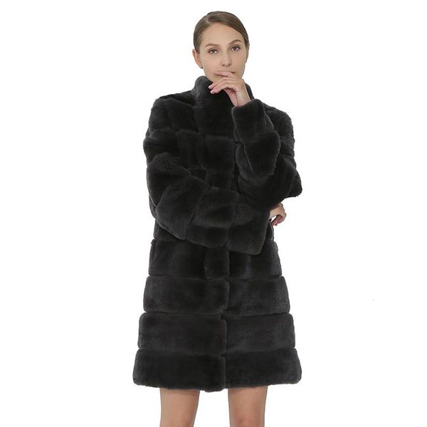 women's fur & faux rex women coat real winter natural female overcoat jacket clothing thick warm 2021 arrival, Black
women's fur & faux rex women coat real winter natural female overcoat jacket clothing thick warm 2021 arrival, Black