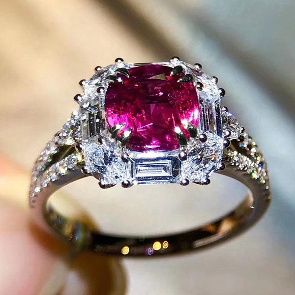 cluster rings luxury princess red crystal ruby gemstones diamonds for women white gold silver color jewelry bague bijoux party gifts, Golden;silver
cluster rings luxury princess red crystal ruby gemstones diamonds for women white gold silver color jewelry bague bijoux party gifts, Golden;silver