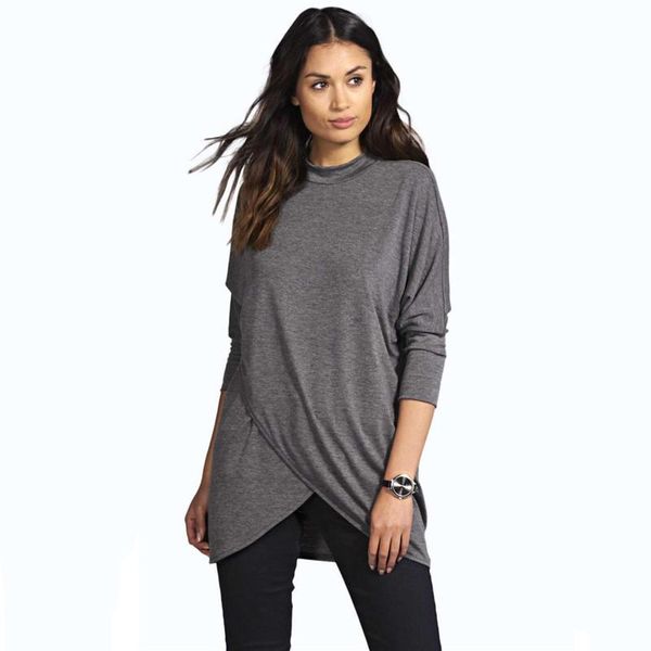 loose large size women's bat sleeve shirt v-shaped hem round neck t-shirt female, White
loose large size women's bat sleeve shirt v-shaped hem round neck t-shirt female, White