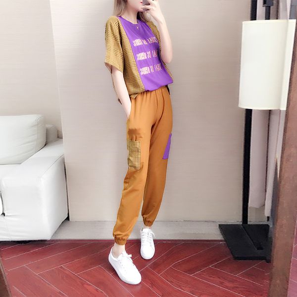 tracksuits fashion sport suit spring women's 2021 summer leisure college style loose korean versatile two piece set, Gray
tracksuits fashion sport suit spring women's 2021 summer leisure college style loose korean versatile two piece set, Gray