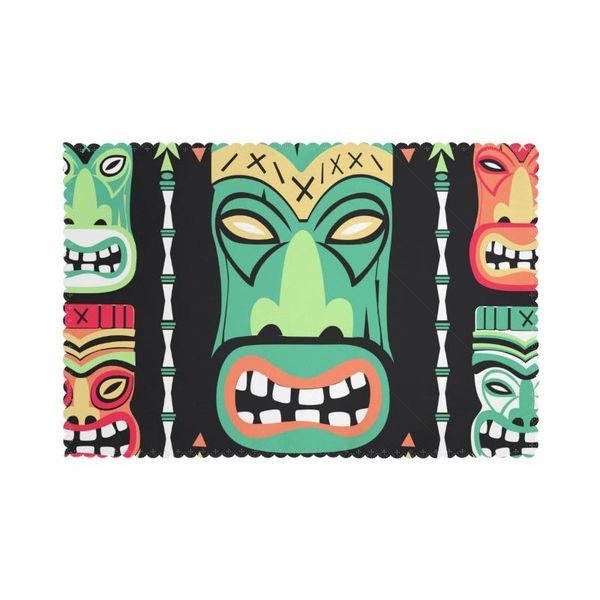 mats & pads 6 pcs placemat table mat tiki masks arrows for tables heat-insulation linen kitchen dining
mats & pads 6 pcs placemat table mat tiki masks arrows for tables heat-insulation linen kitchen dining