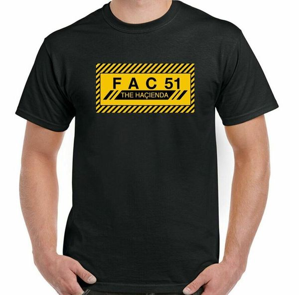 fac51 t-shirt factory records mens hacienda stone roses new order happy mondays, White;black
fac51 t-shirt factory records mens hacienda stone roses new order happy mondays, White;black
