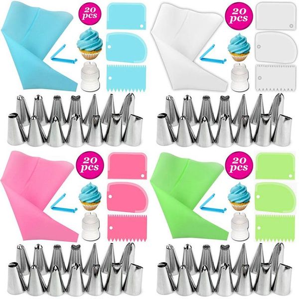 baking & pastry tools 20pcs/set reusable cream bag nozzle set silicone tips kitchen diy icing pipe cake decoration tool
baking & pastry tools 20pcs/set reusable cream bag nozzle set silicone tips kitchen diy icing pipe cake decoration tool