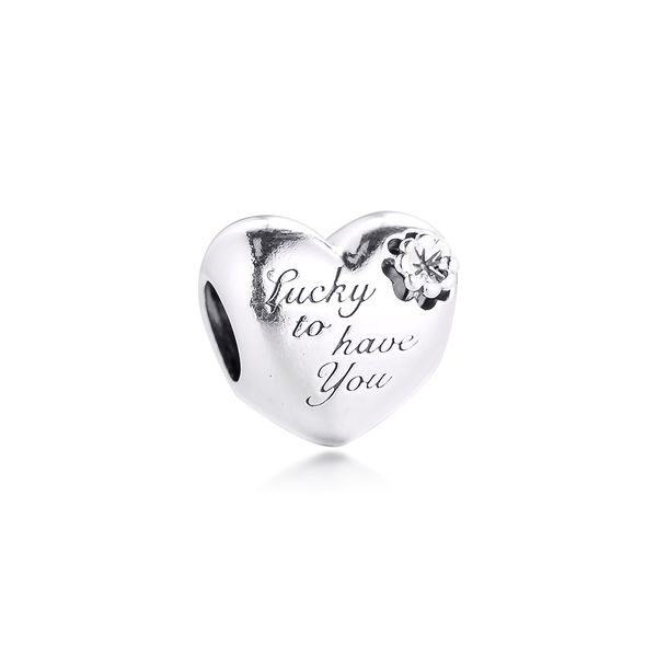 mother's day gift 925 sterling silver heart & clover charms fit pandora bracelets metal beads for women jewelry making, Black
mother's day gift 925 sterling silver heart & clover charms fit pandora bracelets metal beads for women jewelry making, Black
