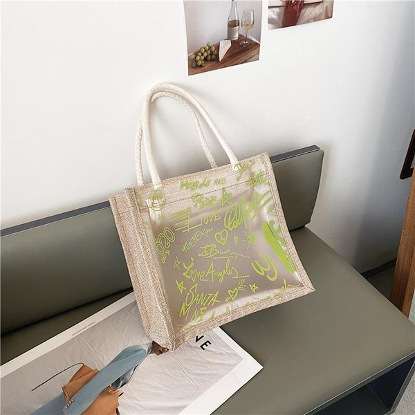 evening bags transparent graffiti letter handbags for women 2021 style cotton and linen shopping bag fashion fresh jelly zipper tote
evening bags transparent graffiti letter handbags for women 2021 style cotton and linen shopping bag fashion fresh jelly zipper tote