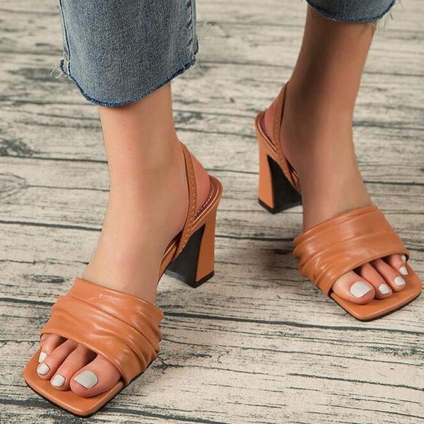 women's back strap pumps ladies slip-on square toe 7.5cm high heels platform shoes female pu leather sandals big size 42 43, Black
women's back strap pumps ladies slip-on square toe 7.5cm high heels platform shoes female pu leather sandals big size 42 43, Black