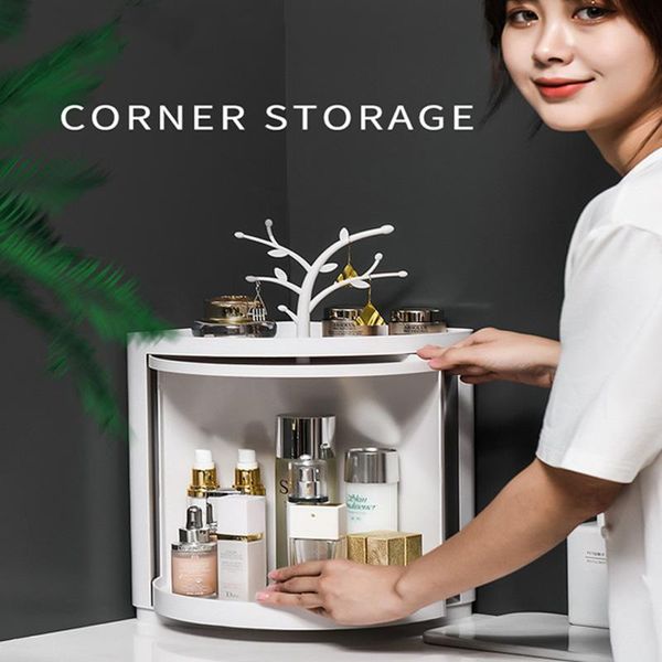 bathroom storage & organization cosmetic box 90° corner cabinet deskskin care product rack jewelry display
bathroom storage & organization cosmetic box 90° corner cabinet deskskin care product rack jewelry display