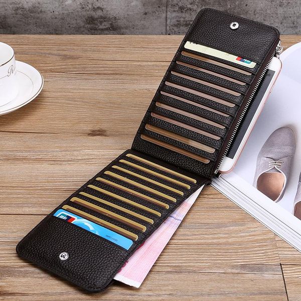 card holders selling cow leather mobile phone bag long purse first layer cowskin business set multi-card wallet, Brown;gray
card holders selling cow leather mobile phone bag long purse first layer cowskin business set multi-card wallet, Brown;gray