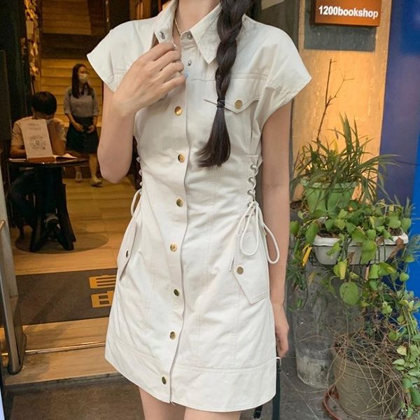 party dresses work shirt dress women summer 2021 french design sense of tail closing and thin temperament short smoke, White;black
party dresses work shirt dress women summer 2021 french design sense of tail closing and thin temperament short smoke, White;black