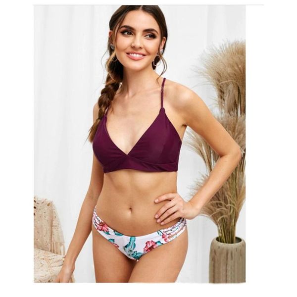 women's swimwear europe and america female swimsuit summer split triangle floral bikini braided rope sandy beach vacation swim gather s, White;black
women's swimwear europe and america female swimsuit summer split triangle floral bikini braided rope sandy beach vacation swim gather s, White;black