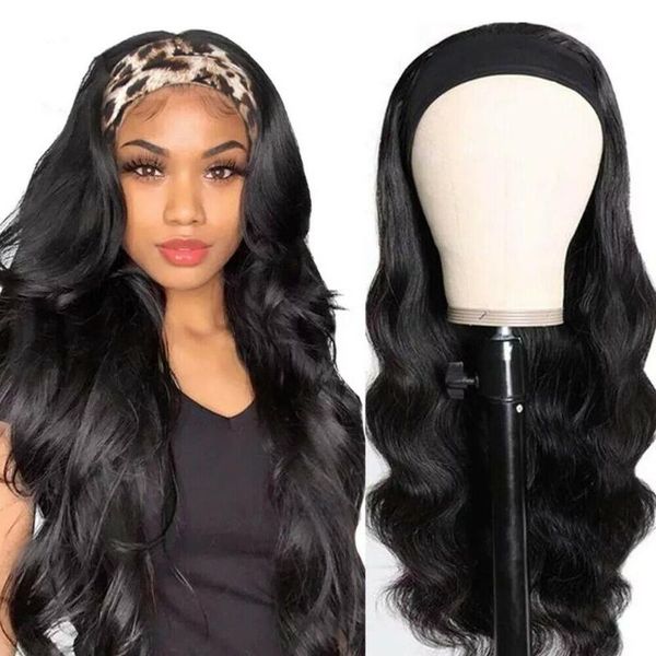 synthetic wigs women's headband wig body wave natural black for women glueless with heat resistant 
synthetic wigs women's headband wig body wave natural black for women glueless with heat resistant