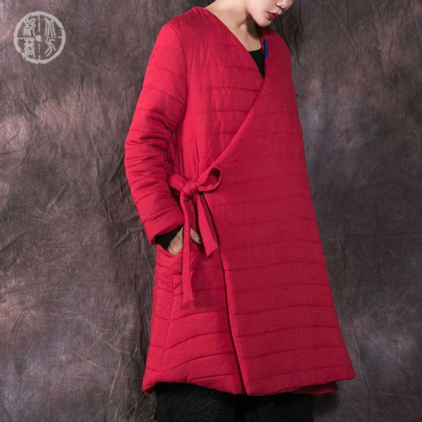 northern tribe 2021 winter women's wear chinese medium length cotton clothing art thickened hemp coat
northern tribe 2021 winter women's wear chinese medium length cotton clothing art thickened hemp coat