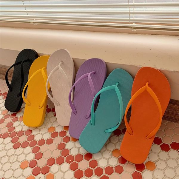 slippers candy color beach flip flops female summer sandals soft pvc slip-on white purple shoes woman fashion slides, Black
slippers candy color beach flip flops female summer sandals soft pvc slip-on white purple shoes woman fashion slides, Black