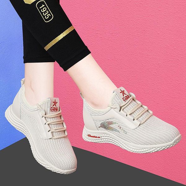 boots spring and autumn increased sports net shoes women's soft-soled non-slip joker breathable running casual, Black
boots spring and autumn increased sports net shoes women's soft-soled non-slip joker breathable running casual, Black