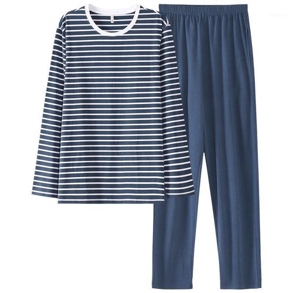 men's sleepwear blue striped long sleeve pants winter cotton pajamas for men comfort japanese-style home suit plus size 3xl o neck, Black;brown
men's sleepwear blue striped long sleeve pants winter cotton pajamas for men comfort japanese-style home suit plus size 3xl o neck, Black;brown
