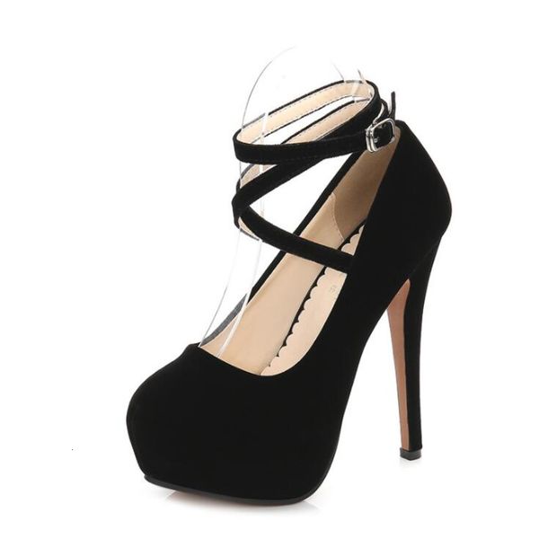 two shoe size inches big tall buckle pumps platform straps suede women's shoes ws01, Black
two shoe size inches big tall buckle pumps platform straps suede women's shoes ws01, Black