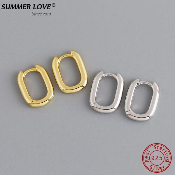 hoop & huggie summer love 925 sterling silver oval shaped earrings for women geometric french gold jewelry party gifts pendientes mujer, Golden;silver
hoop & huggie summer love 925 sterling silver oval shaped earrings for women geometric french gold jewelry party gifts pendientes mujer, Golden;silver