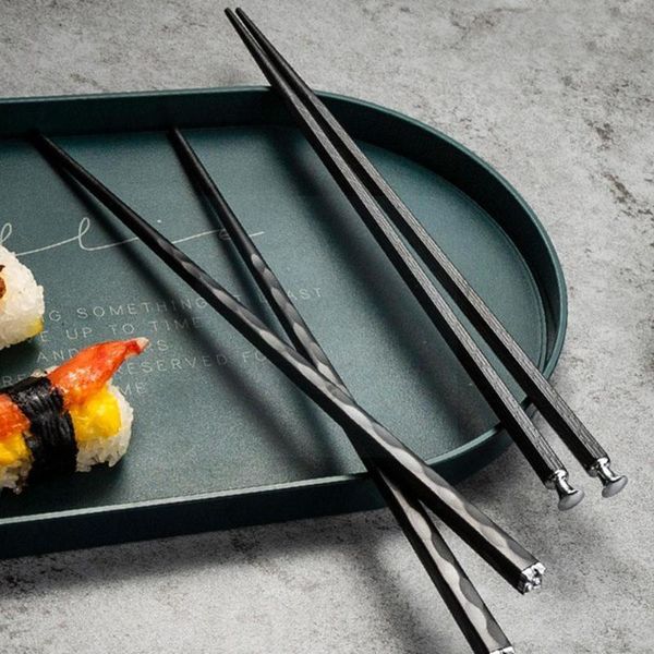 chopsticks 5 pairs alloy black + silver circular metal tableware sticks chinese m1a7
chopsticks 5 pairs alloy black + silver circular metal tableware sticks chinese m1a7
