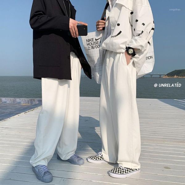 spring wide-leg pants men's fashion white casual men streetwear korean loose hip-hop straight-leg mens trousers, Black
spring wide-leg pants men's fashion white casual men streetwear korean loose hip-hop straight-leg mens trousers, Black