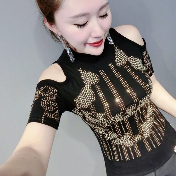 t-shirts female off shoulder summer fashion #039;s diamond tshirt tees poleras de mujer moda xxxl t shirt 210601, White
t-shirts female off shoulder summer fashion #039;s diamond tshirt tees poleras de mujer moda xxxl t shirt 210601, White