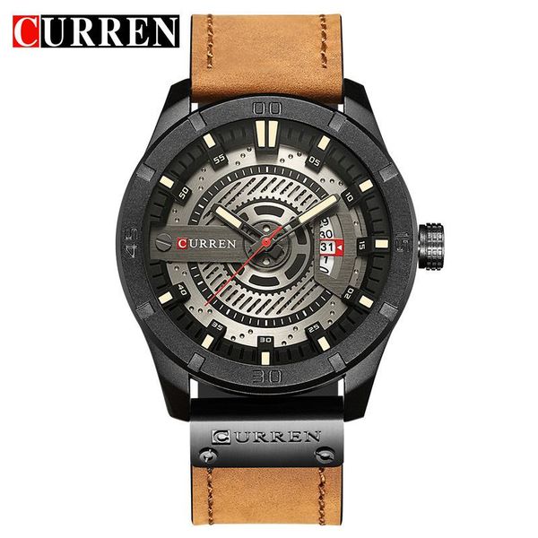 wristwatches curren fashion men watches quartz watch leather strap wristwatch for sport male clock relojes para hombre 8301, Slivery;brown
wristwatches curren fashion men watches quartz watch leather strap wristwatch for sport male clock relojes para hombre 8301, Slivery;brown